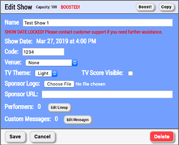 Human Input boost show date locked