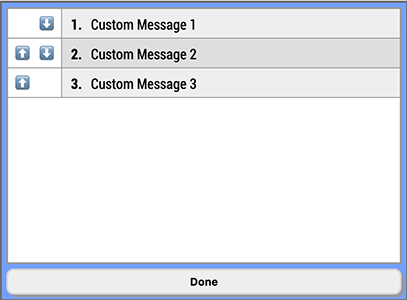 Human Input reorder custom messages